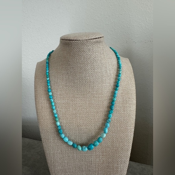 Minibead turquoise necklace by Jay King - Picture 2 of 10